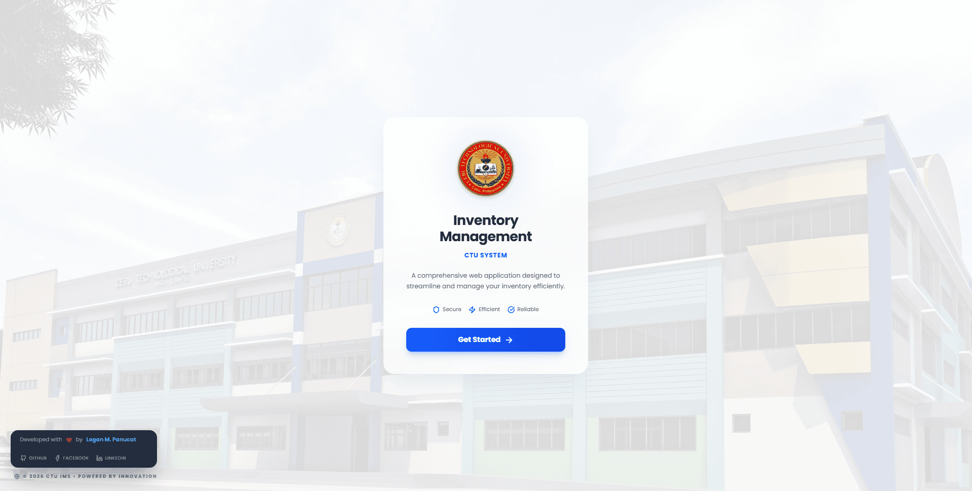 Inventory Management System (IMS-CTU)