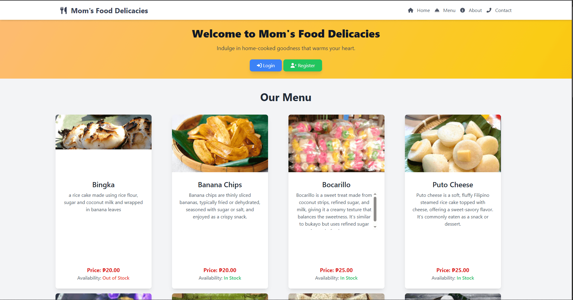 Mom's Food Delicacies